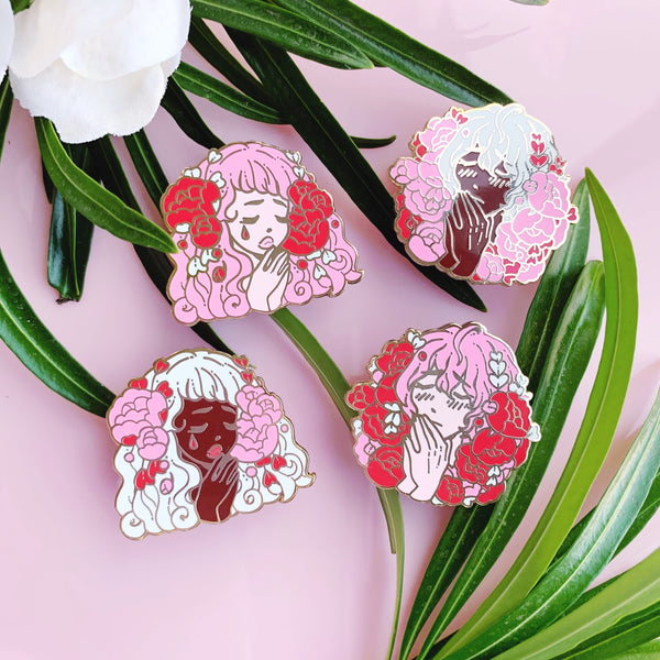 aphrodite and eros enamel pins