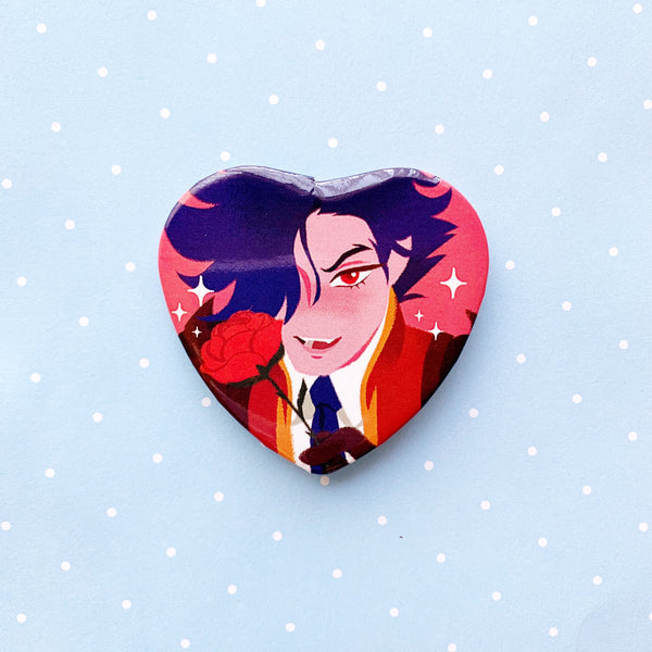 sk8 boys heart buttons