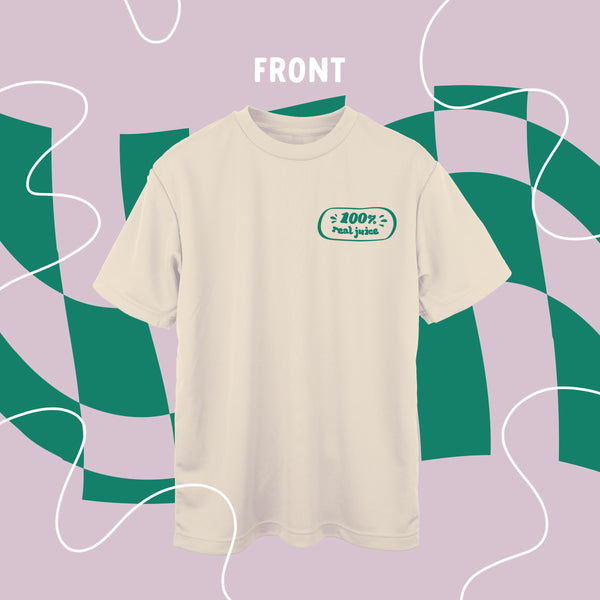 100% juice tee