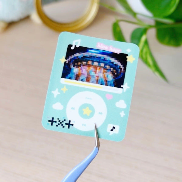 currently playing txt stickers