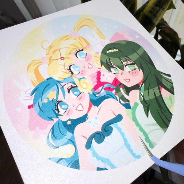 mermaid mini print