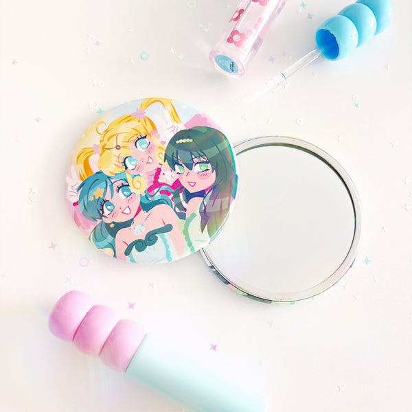 mermaid hand mirror