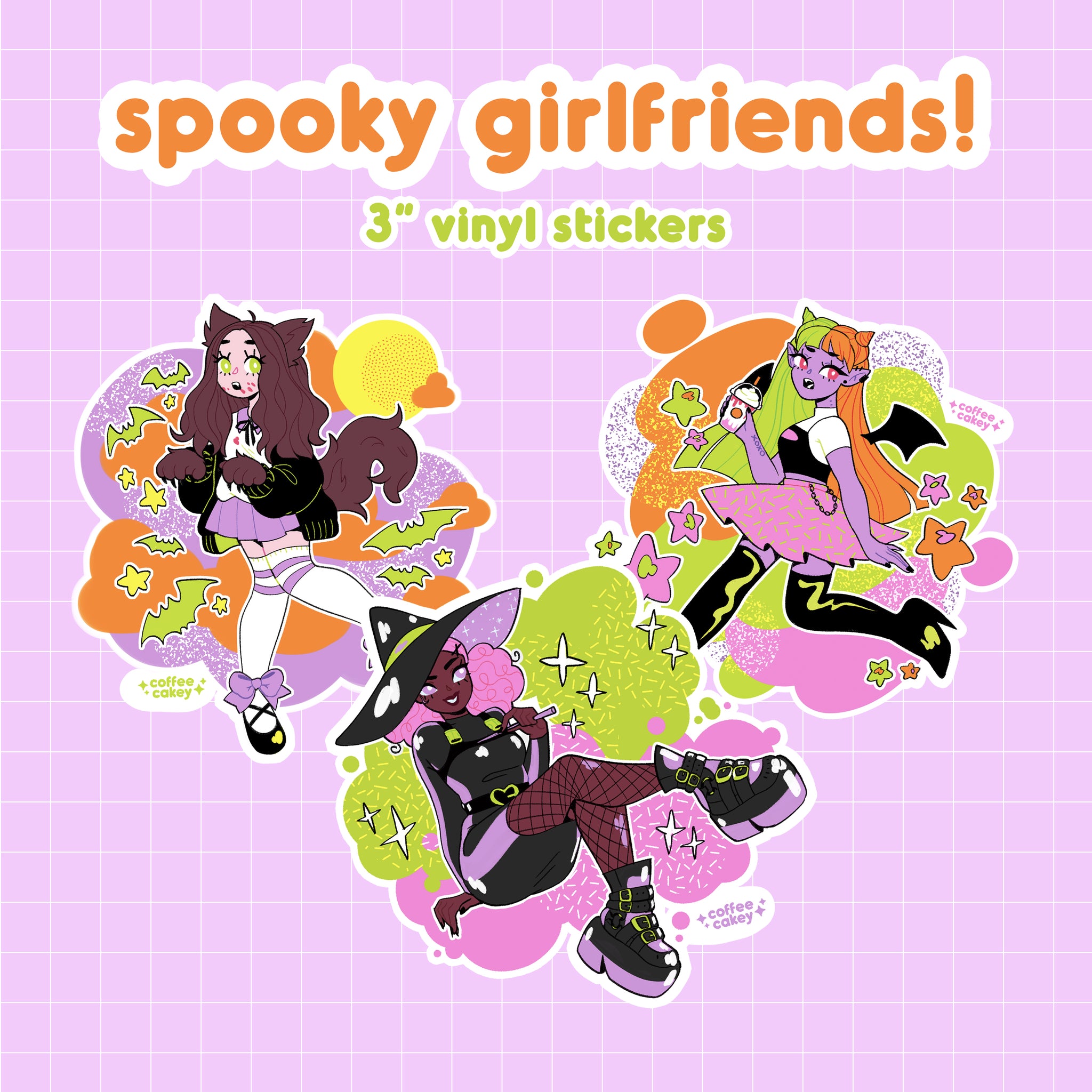 spooky girlfriends sitcker pack!